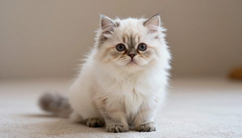 Persian cat as a kitten