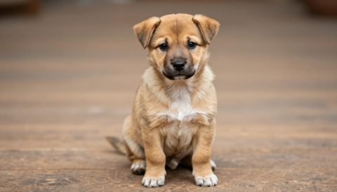 Chó ta lông vàng lúc còn nhỏ