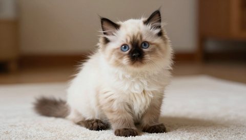 Mèo ragdoll lúc còn nhỏ