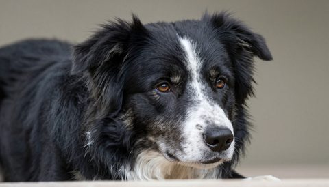 Chó border collie lúc về già