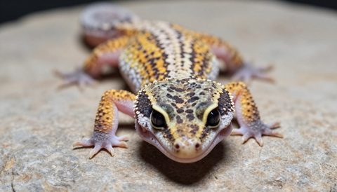 Tắc kè da báo trên phiến đá