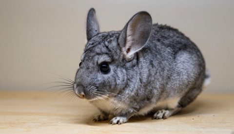 Chinchilla trong chuồng rộng