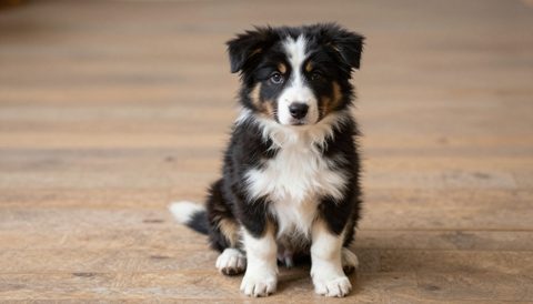 Border collie as a puppy