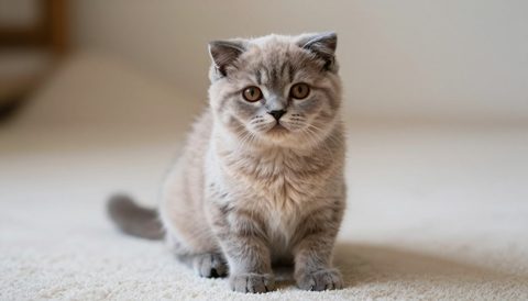 Scottish fold as a kitten
