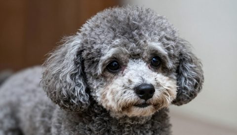 Chó poodle lúc về già