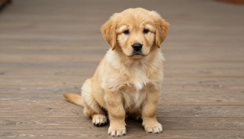 Chó golden retriever lúc còn nhỏ