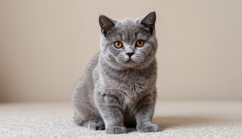 British shorthair as a kitten