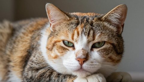 Mèo tam thể lúc về già