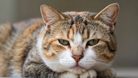 Mèo tam thể lúc về già