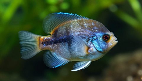 Angelfish close-up, morning light