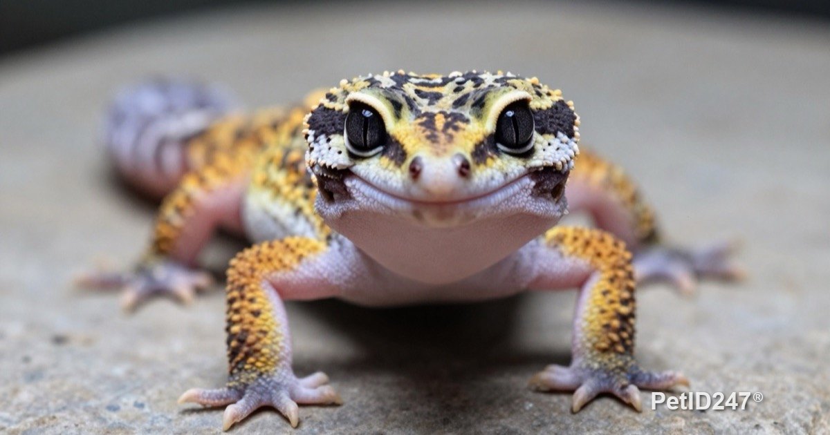 Close-up of a leopard gecko