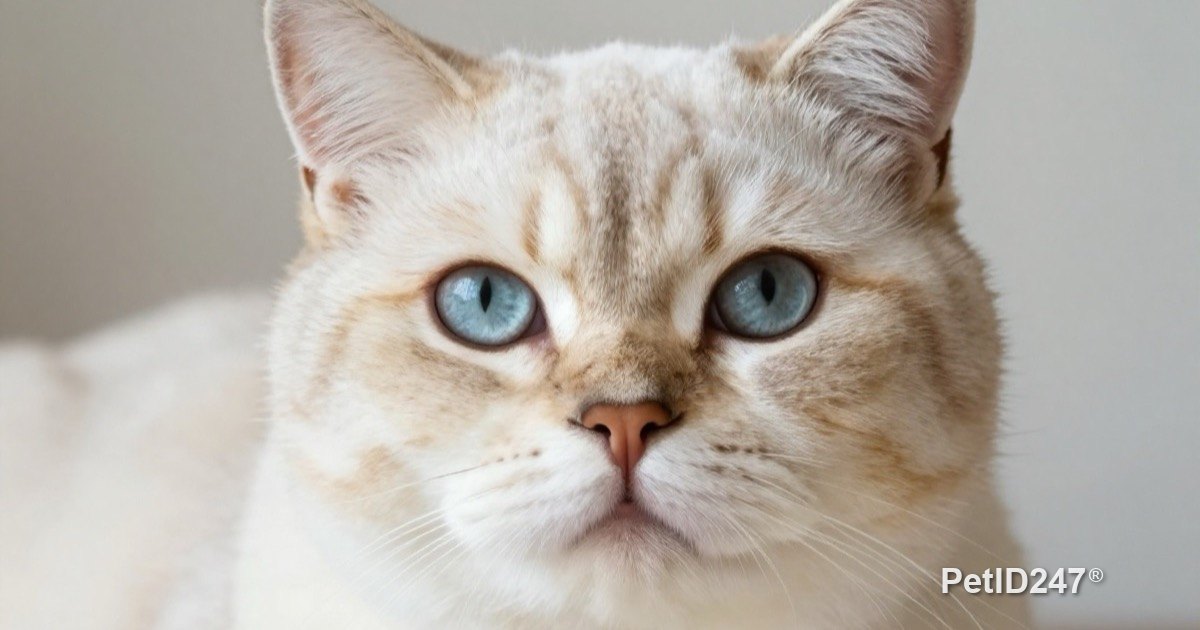 Cat with bright, clean eyes