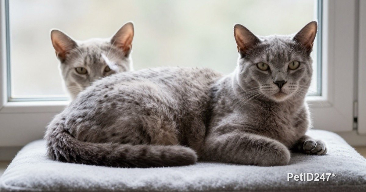Senior cat resting by a window