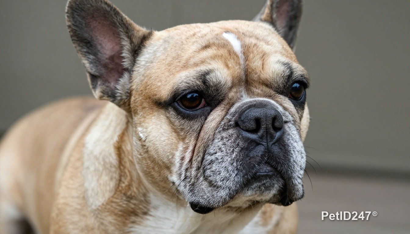 French bulldog as a senior dog