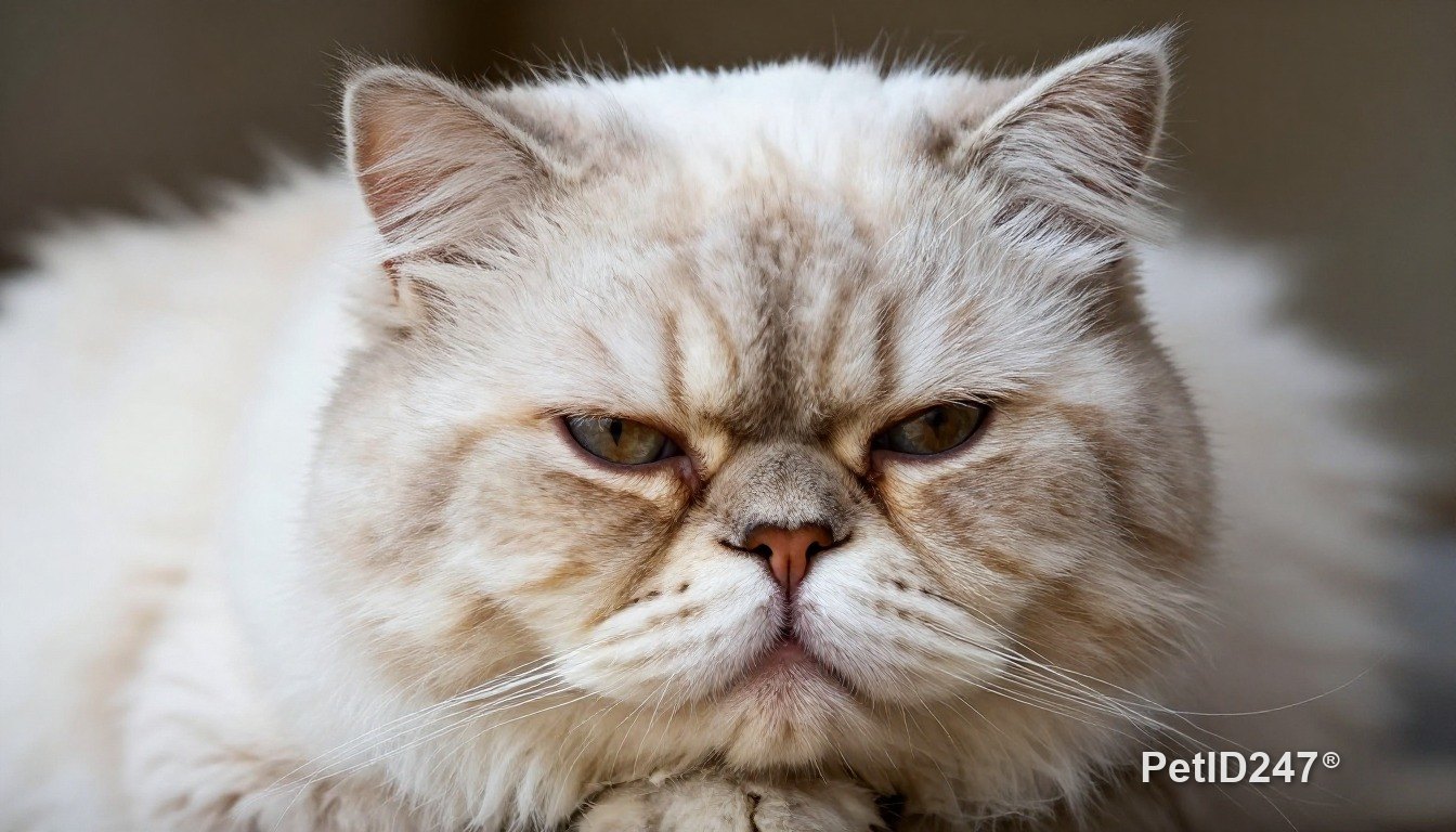 Persian cat as a senior cat