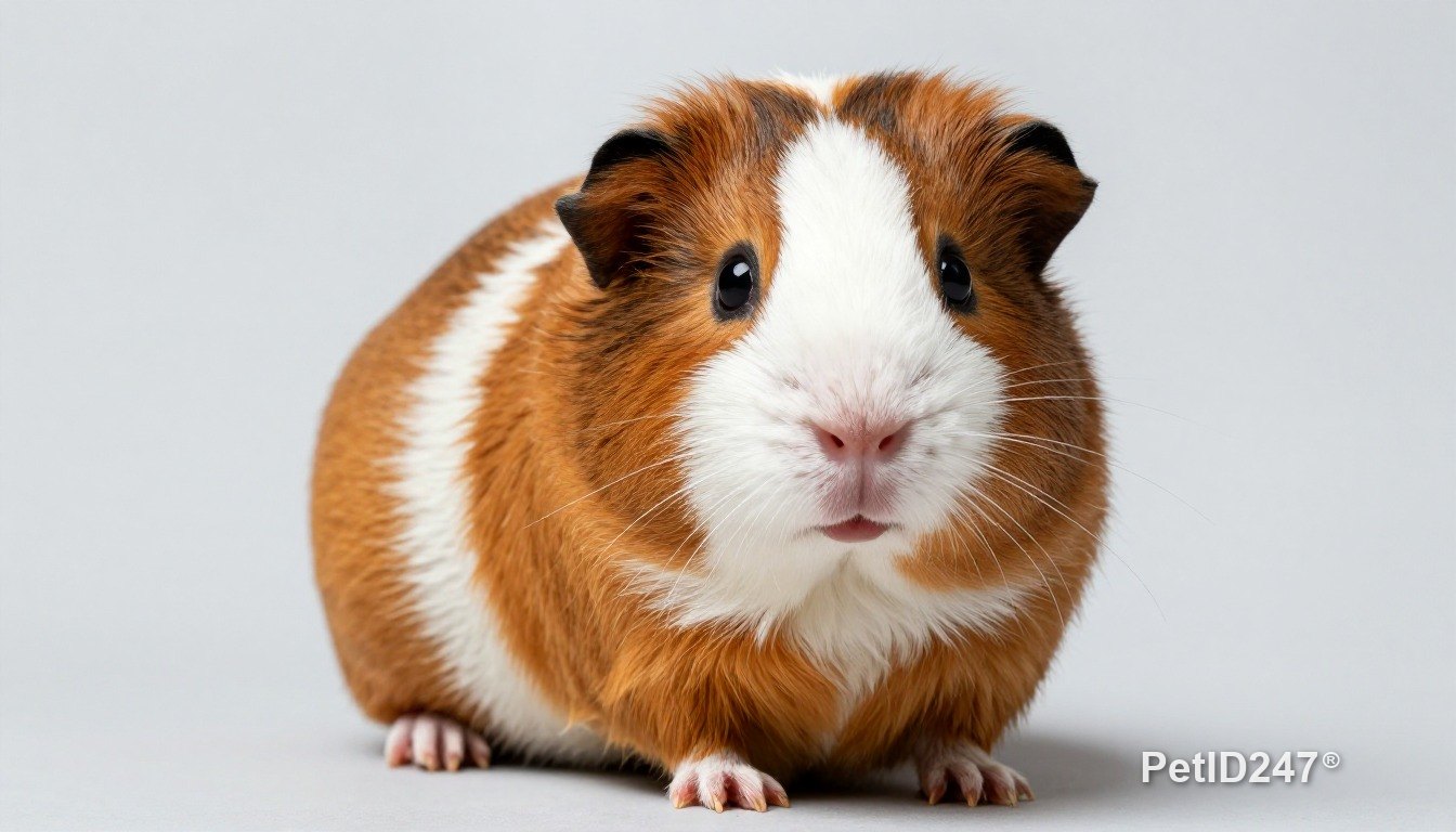 Guinea pig looking at the camera