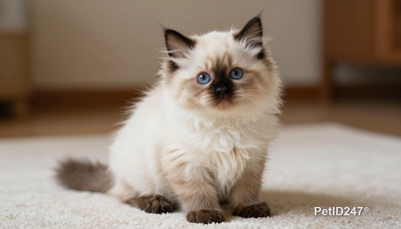 Ragdoll cat as a kitten