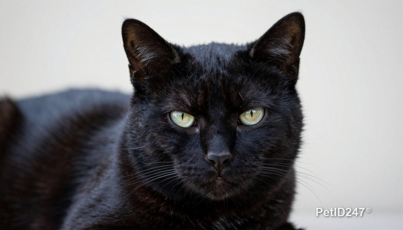 Black cat as a senior cat