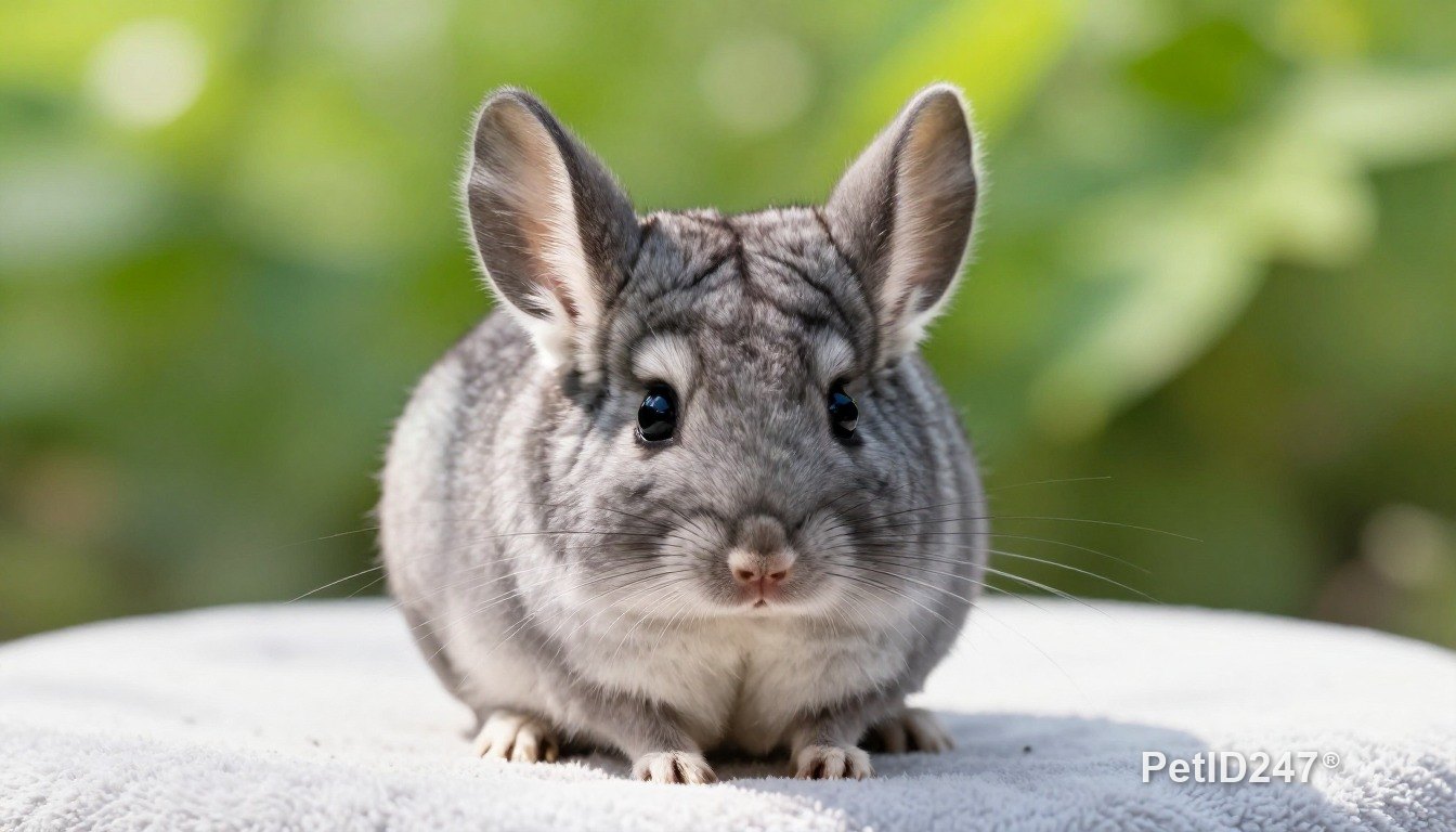 Chinchilla as a baby, morning light