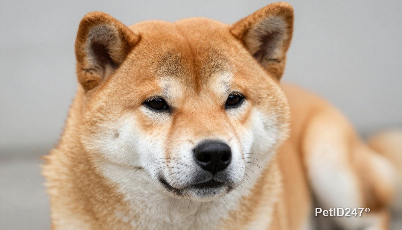 Shiba inu as a senior dog