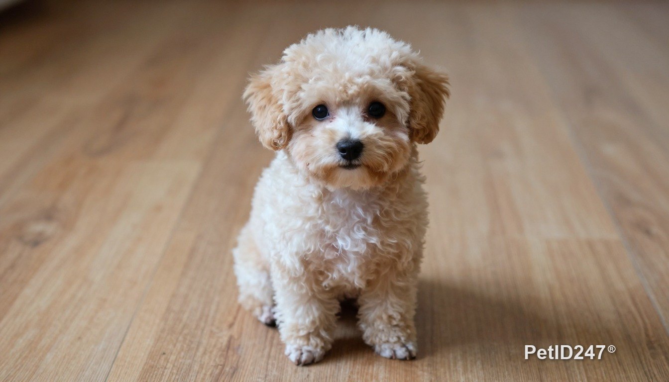 Toy poodle as a puppy