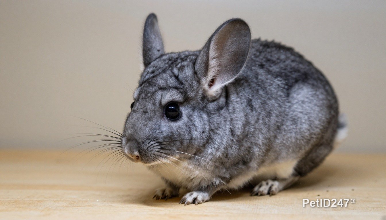 Chinchilla trong chuồng rộng