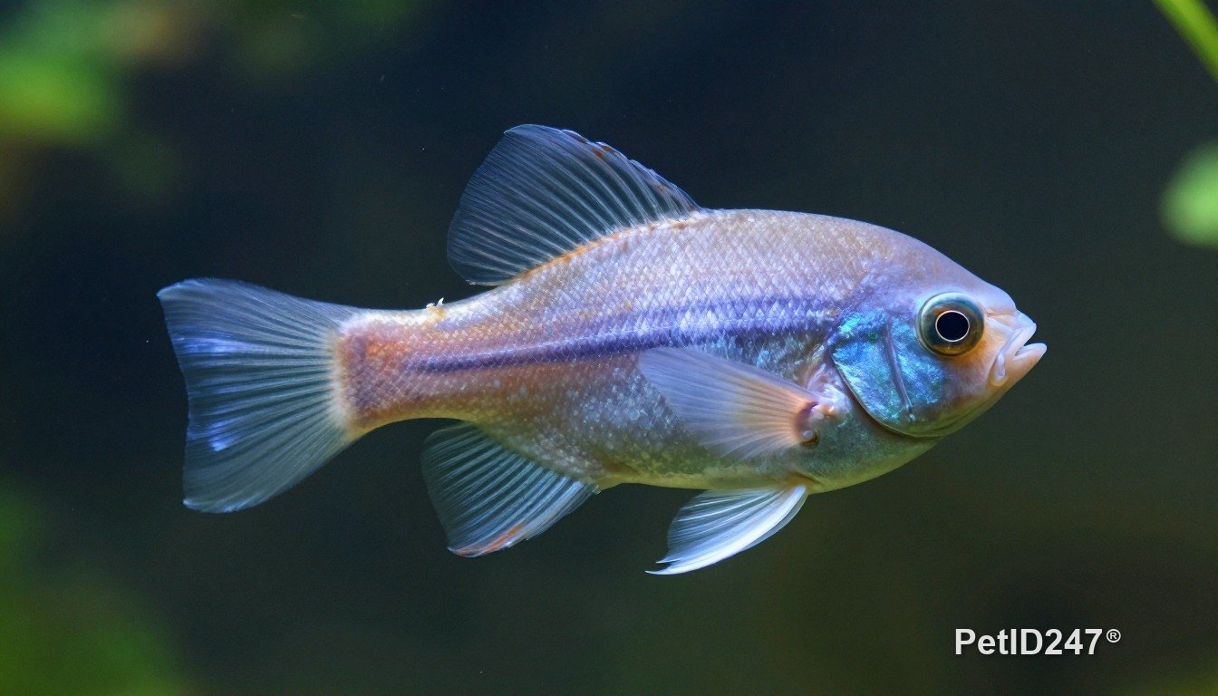 Angelfish in a planted aquarium