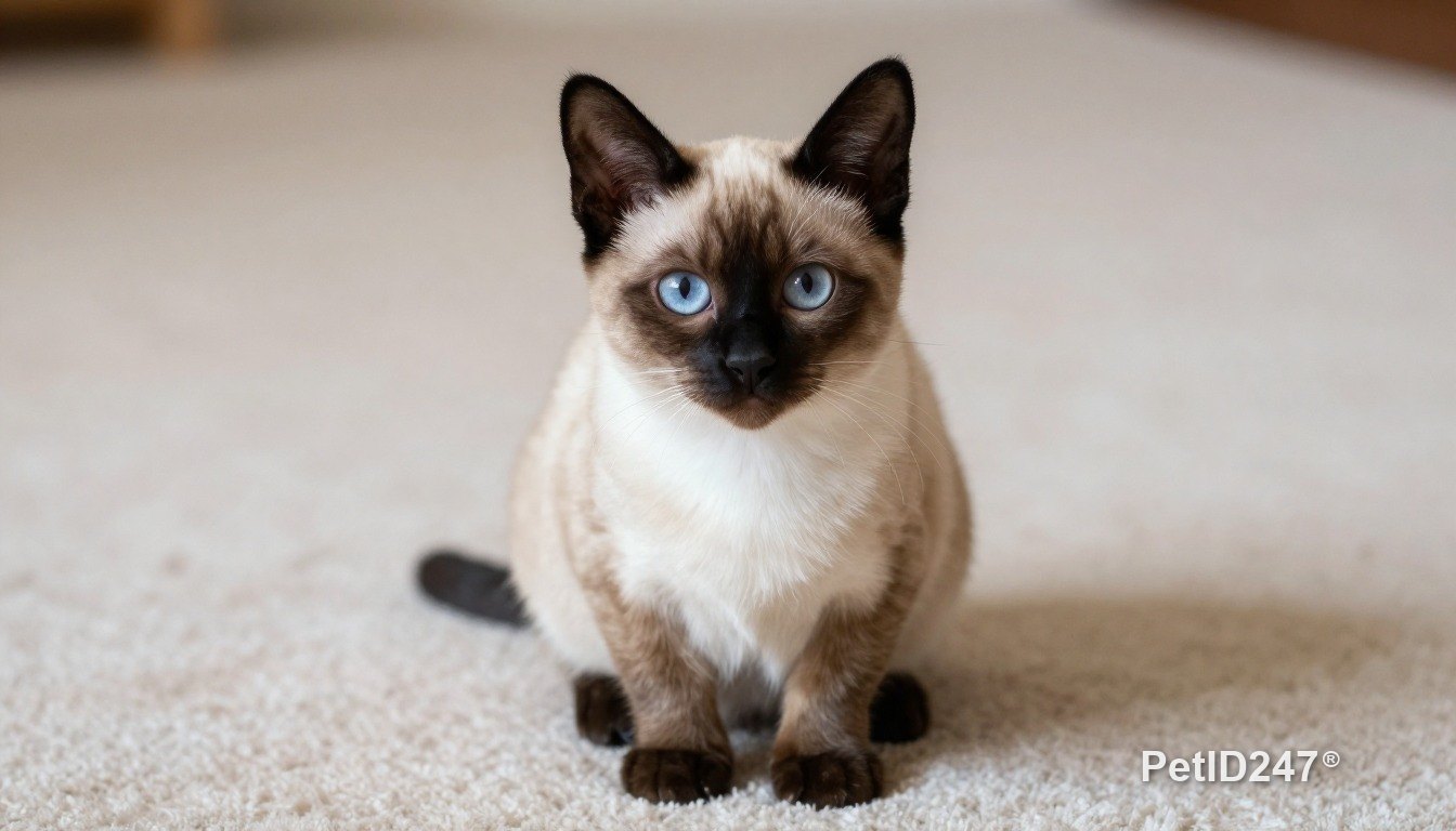 Siamese cat as a kitten