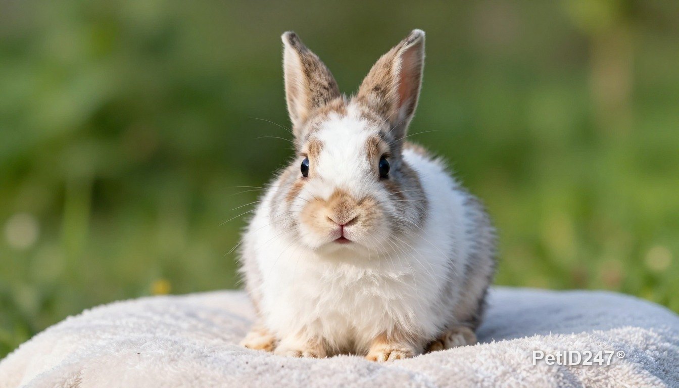 Rabbit as a baby, morning light