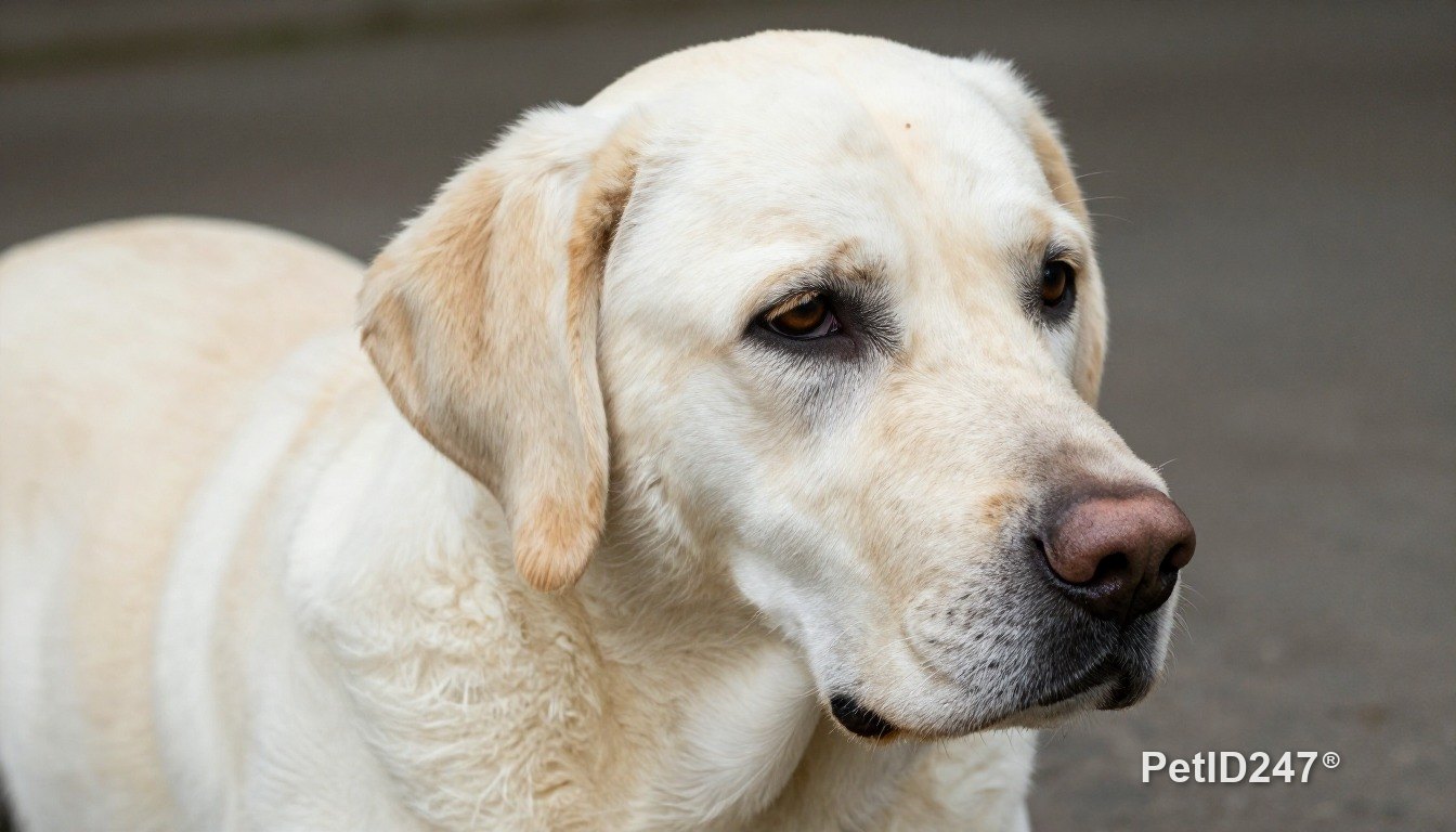 Labrador retriever as a senior dog
