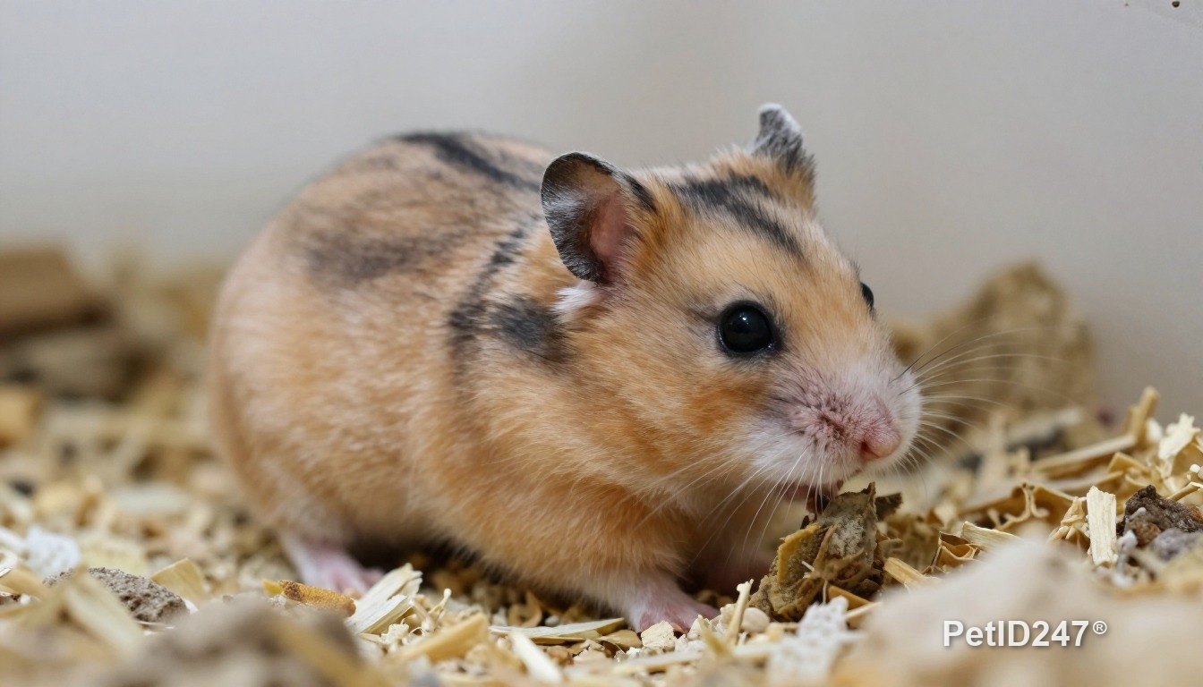 Hamster Syrian trong chuồng rộng