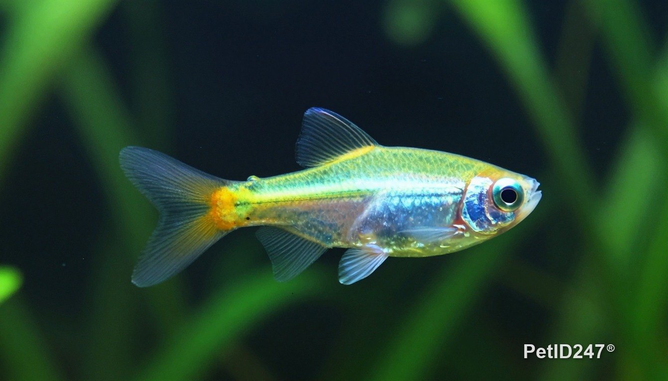Cá neon bơi trong bể thuỷ sinh