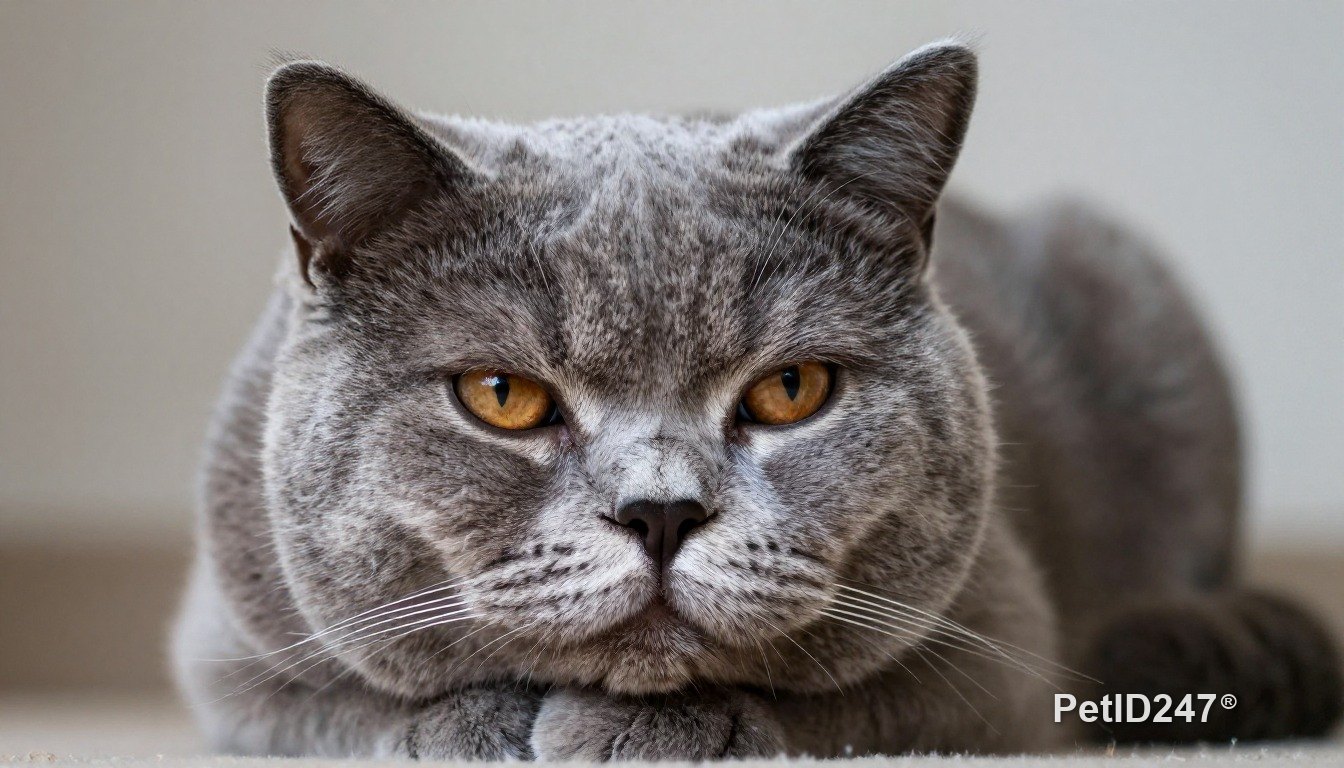 British shorthair as a senior cat