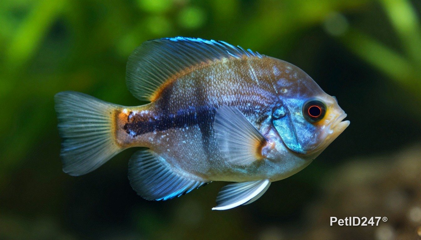 Angelfish close-up, morning light